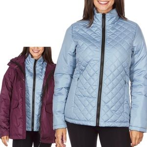 Avalanche Waterproof Coat 3 in 1 Jacket Purple
